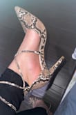 The print is so cute and the fit is perfect for anyone with wide feet, including myself. I love that the heel isn't too tall so they are comfortable to wear all day! I love the added laces you could tie them so many different ways. - Alicia C.