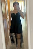 I was looking for a black dress. Not too flashy and makes you look sexy. This dress was perfect! Don't just look at it, buy it! - Rheza A.