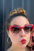 I am so in love with these sunglasses. They're retro and sophisticated yet modern, too. They look good with anything and level up even more with a red lip. I usually cheap out on sunglasses and these weren't expensive, but they are good quality for a few more dollars than I'd usually spend. Such a good purchase! - Stacey S.