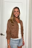 Cute, comfortable and lightweight! Worked well with shorts and a tank top for a 75° evening. The reason for 4 instead of 5 stars is because of how easily it wrinkles. I washed, hung to dry, and steamed the top, but after wearing it for 5 mins with the sleeves scrunched, they were wrinkled again. - Paula F.