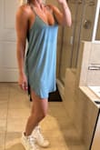 I got a ton of compliments on this dress. It hangs on your body while hugging you on all the right places. It can be dressed up or dressed down! - Shannon B.