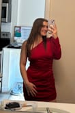 The color is gorgeous!! It's a little snug in some places but it looks great and would definitely purchase again!! - Jessica G.