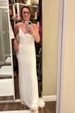 The dress was more stunning in person than in the pictures! It's elegant and fits like a glove! The dress came quickly and it was packaged very well! I love this sight and will order again with this company in the future! Thanks so so much. I absolutely love this dress. - Renee M.