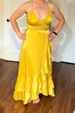 Really fun party dress. Needs some boob tape and dress tape to keep secure. - Sarah G.
