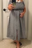 I bought this to wear to my twin nieces' birthday dinner! I loved the comfort - and compliments! I did have my daughter-in-law cut and hem it - way too long for me at 4'11"! - Marilyn F.