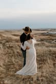 I ordered a size up and it fit fantastic! It was comfortable and perfect for our day! I was 4 months pregnant and it had great stretch. - BROOKE S.