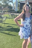 The dress is flowy and fits like a glove! I have a slight hourglass shape and even when I am bloated it still flatters my body! If you are on the fence about buying this dress, this is your sign to do it! It's a perfect daytime summer dress that you can dress up or dress down. - Samantha O.