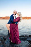 This is such a beautiful dress. It was perfect for our engagement photo shoot. Fits true to size. Tall gal approved! - Stephanie V.