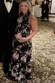 I've worn this dress twice now! Both occasions were weddings and one with a baby bump. It worked perfectly! Sits perfectly above the belly! - Stephanie D.