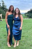 Absolutely beautiful dress; A great material, hugs the body comfortably, and falls naturally. Excellent for slender/athletic build. Finally, a formal gown that compliments the curveless crowd! Perfect length with heels! - Paige F.
