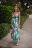 Got so many compliments on this dress! It's light, flowy, and a great combo of classy and sexy. The fit is fairly true to size. I ordered a small one and found the band around the waist to be a little tight but it fit well enough and didn't pinch. The top needed to be tightened with the straps, but each strap had sliding clasps to make them tighter. - Lauren C.