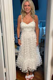 I cannot wait to wear this for my bridal shower. It is so pretty and girly as you can see from the photos. Lulus dresses never fail to impress me, if you're on the fence go for it. The appliqués are stunning as well. - Jillian J.