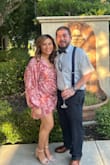 This is a great wedding guest dress! I received many compliments on it. My only complaint was that it was a bit short on me but my thighs are a little on the thicker side so maybe that's why I had to keep pulling it down. Also, the ceremony was outdoors in 85 degree weather so the airy long-sleeves were perfect. - Justine A.