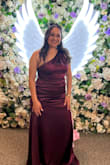 Beautiful color. Fit nicely and flattering. Too long for me tho will alter - Karla M.