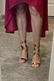 Surprisingly comfortable easy to walk in & did not hurt my feet. Looks like the pictures online. A metallic gold color very unique shoes I received a lot of compliments on the shoes. Love them happy with my purchase! - Lisa F.