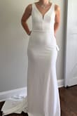 I loved the style of this dress online and ordered it for a potential wedding dress. I absolutely loved the fit, style, and material! Can't wait to wear this! - Madison W.