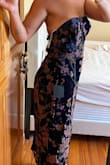 I ordered a size L due to the reviews saying it runs small and that it seems to rip easily, therefore sizing up to add in some wiggle room to avoid that. It seems for my body type, the dress runs true to size. it was quite large especially the top half since I'm small on top and bigger at the bottom. Exchanged for a M instead and even that I think it might end up being big on me. - Simona C.