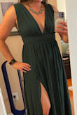 It seems like a great fit, and I'm planning to wear it this weekend! Hoping everything stays in place! Really excited to wear it. - Carlie M.