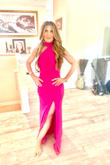 So this dress was gorgeous. The color was stunning. Felt very expensive. Even had a lining . How many compliments on the dress. I felt amazing in it . - Belkis C.