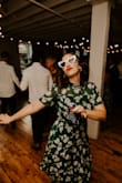 This dress was absolutely perfect to wear as a guest for a wedding! I received so many compliments all night long. The dress is a stunning emerald color with a perfect pattern. Modest, comfortable, and insanely beautiful. I would buy in all colors! - Stefanie J.