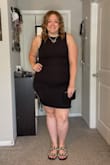 I'm a US Size 18 so I purchased the 2X and absolutely love the fit. I love that the tie ruching allows me to adjust the length to the situation/my comfort level. - Tara G.