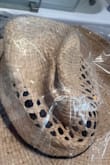 It came in crushed. I didn't even take it out of the bag and you can see it. I was really looking forward to wearing this hat on my vacation. Better shipping packaging needs to be used for hats. - Karen T.