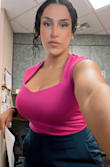 I received many compliments. I love this shirt and blue pants combination. My outfit is from LuLus. - Elizabeth G.