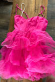 The dress looks precious online and then when you get it&it looks like a mess. The tulle is stiff and not soft making the wrinkles impossible to get out. Needless to say I would be careful when purchasing a dress with tulle from lulus - Bonnie B.