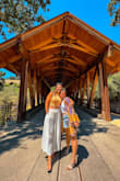 Perfect pats for a hot day in Paso Robles wineries hopping and having fun! The pats fit great, not overly transparent, perfect for crop tops. They do wrinkle fast because of the material, but the material is so nice when it is hot out - lets all the air in and out. I looked good and felt good. - Diana L.