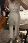 I will be wearing this for my rehearsal dinner and it's perfect! I generally purchase M or L at Lulus depending on the fit and for this I purchased a L and it was a bit baggy in the waist so I will have it taken in but fits perfectly everywhere else. - Michelle C.