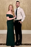 I loved this dress! I received many compliments and the color and fabric are beautiful. I will say it may run slightly large and long. I am 5'2 and I did need to get it hemmed for the event, even with heels. The top was also a little loose. - Allyson R.