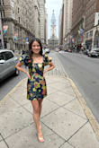 I loved the puffy sleeves and the pattern! - Zia
