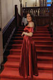 Loved this dress so much for a winter wedding in a historic mansion! I felt like a princess (. It was way too long so I had to get it hemmed but other than that is was perfect! - Monique F.