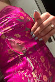 This dress quite literally continued to slowly rip off my body all night. I hadn't even had it on for more than 2 hours and it began ripping. It was just shredding seam from seam. The fit was perfect, so it's not like it was too tight. I had to run to the bathroom to keep sewing my dress back together at the wedding I was at. :( I'm so disappointed!! - Erin W.