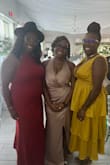 The dress fit perfect!!  The material was comfortable with vibrant color.  Night full of compliments - Yolanda L.