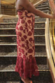 Beautiful dress, comfortable and great for a night out.  The dress stands out not needing alot of accessories - Yolanda L.