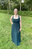 The dress fit perfectly. The neckline was flattering without being too revealing. Very comfortable to wear for hours at a wedding. - Laura K.