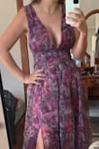 Love this dress, the fit is absolutely perfect. I did not size up after reading reviews of others who ordered small and I'm happy I didn't. Very comfortable and beautiful colours. - Claire S.
