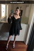 This dress is super cute and comfy! It runs a little large but wouldn't change the size. - Mallory I.