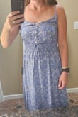 I wore this to a wedding shower. I loved the fit of it, loose but flattering and it's nice and lightweight for a summer day. Would buy again! - Rhue W.
