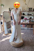 The dress fits great. A little big on the bust area but with some adjustments it fits perfect. The waist and overall fit fits great. I am excited to show it off. - Yaret B.