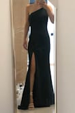 The dress is beautiful, just like in the photos, and the quality seems great. I was considering both S and M, but Lulu's customer service recommended M. The dress fits nicely, but it's not fully tight. Both the shoulder strap and the dress overall are a bit long for my height, so will have to get them hemmed. - Aleksandra R.