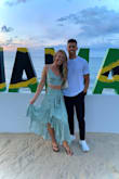 I bought it for vacation in Jamaica and I loved it. It's comfy and the fabric is light, which is great for the hot summer. The top does lay a bit wonky like the other reviews said, but I still love it! - Keara P.