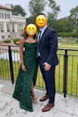 I wore this stunning dress to my cousin's black tie wedding and got so many compliments! It's elegant, tasteful, and [has] a gorgeous color/satin fabric. I'm short (5'0"). If I had the time, I probably would've hemmed about an inch or so off. It was still long, even with heels, but [I was] still super happy about the purchase. - Sofiah A.