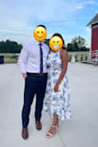Beautiful dress. So comfortable, airy and light. [I] got plenty of compliments. Runs true to size. Machine washable. [I] don't have to worry about what bra to wear because the back and front necklines are high. So you can wear whatever is comfortable! - Sofiah A.