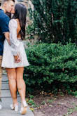 I wore this dress for my engagement shoot, and it was perfect. I loved it so much, and it fits great. Could not be happier with it! - Katie I.