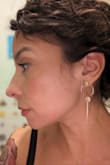 Pretty! Dainty. Not too big. Hair up or down, these are great and versatile. - Jahaira L.