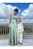 I think this dress was beautiful. It fits almost perfectly! The only thing I had to fix was the length. Too long! The color was amazing! Another good thing about the dress was the price. You can't beat it! Thanks for making my day beautiful! - Michelle E.