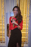 I put on this gorgeous red top for a night out in NYC and was so glad to be wearing it when my boyfriend proposed!! It looked gorgeous in the photos. - Lucinda D.