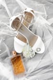 I ordered these to wear on my wedding day as just a clean & simple heel. I consistently wear an 8 but ended up expediting a 7.5 the week before my wedding because when I went to break them in they were noticeably loose. I wore the 7.5 on my wedding day but honestly could've worn a 7. Cute comfy heels but I would recommend sizing down! - Serena S.
